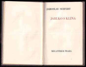 Jaroslav Seifert: Jablko s klína