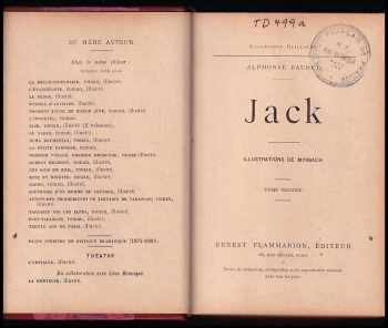 Alphonse Daudet: Jack - Tome Premier