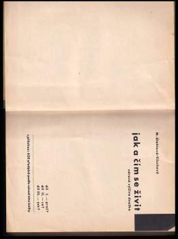 Marie Úlehlová-Tilschová: Jak a čím se živit