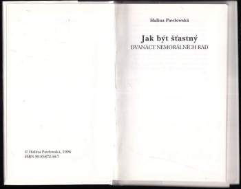 Jak být šťastný : dvanáct nemorálních rad