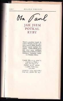 Ota Pavel: Jak jsem potkal ryby