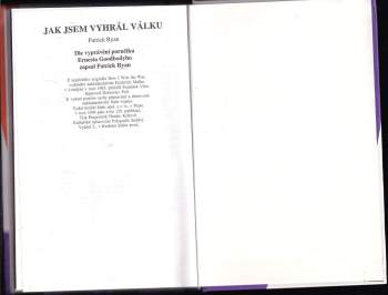 Patrick Ryan: Jak jsem vyhrál válku