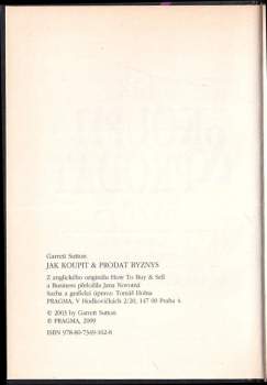 Garrett Sutton: Jak koupit & prodat byznys
