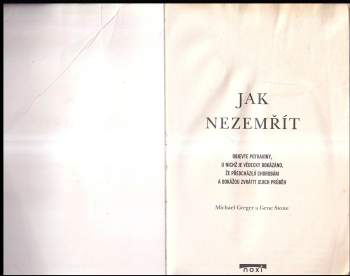 Michael Greger: Jak nezemřít