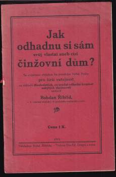 Jak odhadnu si sám svůj vlastní aneb cizí činžovní dům?