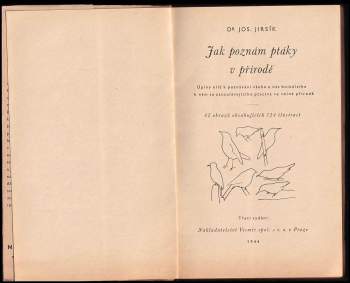 Josef Jirsík: Jak poznám ptáky v přírodě