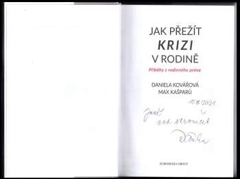 Daniela Kovářová: Jak přežít krizi v rodině