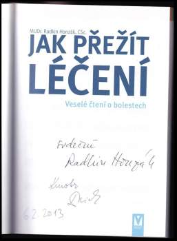 Radkin Honzák: Jak přežít léčení