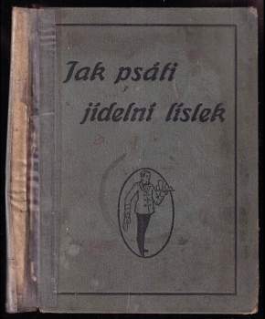 J. K Roesner: Jak psáti jídelní lístek