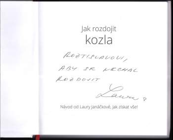 Laura Janáčková: Jak rozdojit kozla