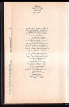 Marshall McLuhan: Jak rozumět médiím