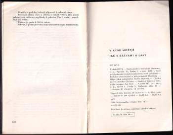 Viktor Horejs: Jak s barvami a laky