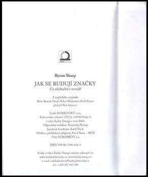 Byron J Sharp: Jak se budují značky