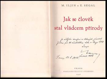 M Il‘jin: Jak se člověk stal vládcem přírody