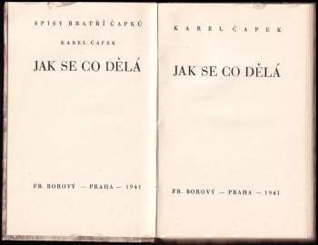 Karel Čapek: Jak se co dělá