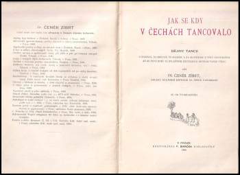 Čeněk Zíbrt: Jak se kdy v Čechách tancovalo
