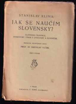 Stanislav Klíma: Jak se naučím slovensky?