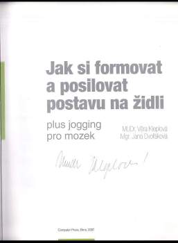 Věra Kleplová: Jak si formovat a posilovat postavu na židli