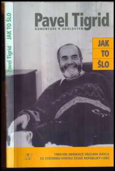 Jak to šlo : komentáře k událostem 1992 - 1993 - Pavel Tigrid (1993, Nakladatelství Lidové noviny) - ID: 521504