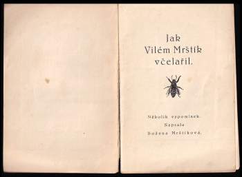 Božena Mrštíková: Jak Vilém Mrštík včelařil