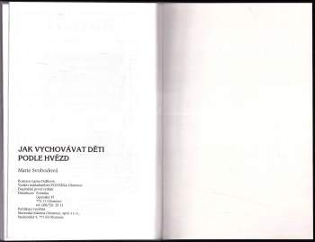 Marie Svobodová: Jak vychovávat děti podle hvězd