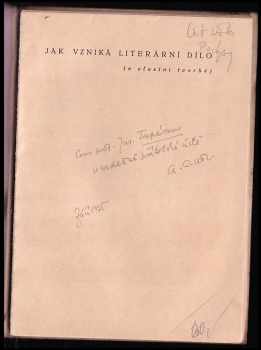 A. C Nor: Jak vzniká literární dílo (o vlastní tvorbě)
