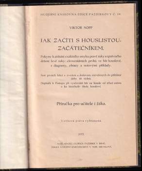 Viktor Nopp: Jak začíti s houslistou-začátečníkem
