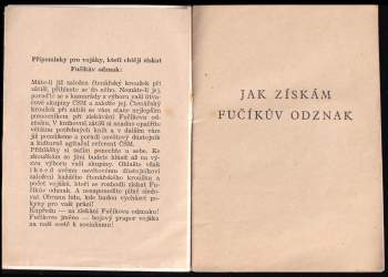 Jak získám Fučíkův odznak