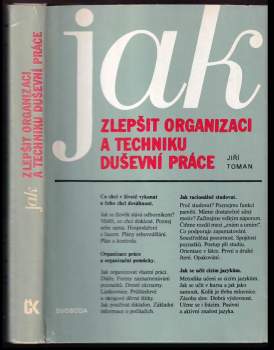 Jak zlepšit organizaci a techniku duševní práce