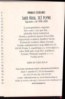 Paulo Coelho: Jako řeka, jež plyne