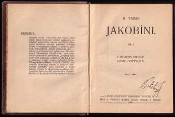 Hippolyte Adolphe Taine: Jakobíni