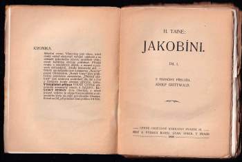 Hippolyte Adolphe Taine: Jakobíni
