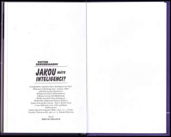 Victor Serebriakoff: Jakou máte inteligenci?