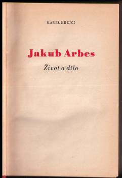 Karel Krejčí: Jakub Arbes