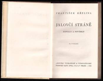 František Křelina: Jalovčí stráně