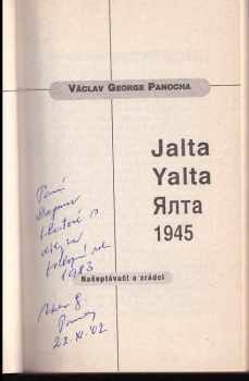 Václav George Panocha: Jalta 1945