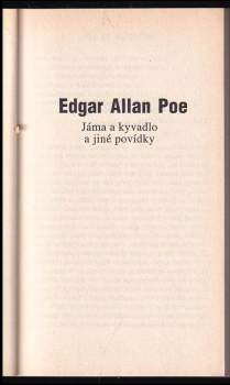 Edgar Allan Poe: Jáma a kyvadlo a jiné povídky