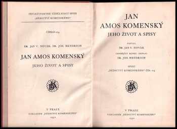 Josef Hendrich: Jan Amos Komenský
