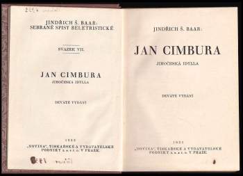 Jindřich Šimon Baar: Jan Cimbura