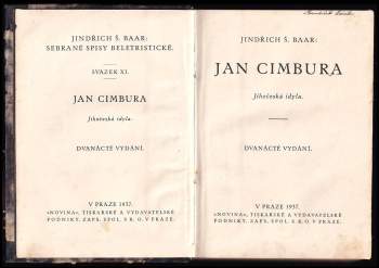 Jindřich Šimon Baar: Jan Cimbura