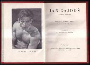 Jan Gajdoš: Jan Gajdoš, sokolský závodník