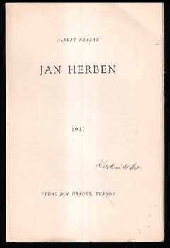 Albert Pražák: Jan Herben