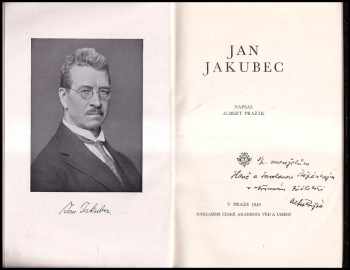 Albert Pražák: Jan Jakubec