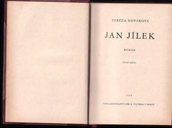 Tereza Nováková: Jan Jílek
