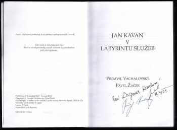 Pavel Žáček: Jan Kavan v labyrintu služeb
