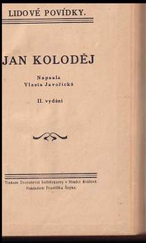 Vlasta Javořická: Jan Koloděj