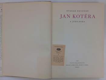 Otakar Novotný: Jan Kotěra a jeho doba