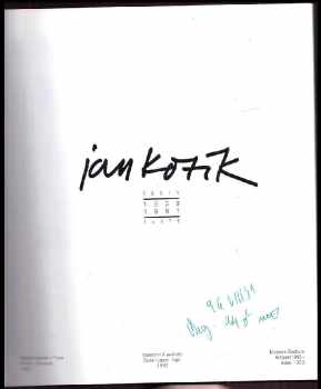 Jan Kotík: Jan Kotík: Texty / Texte 1939-1991