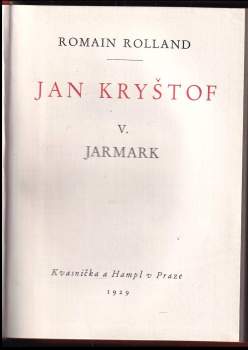 Romain Rolland: Jan Kryštof: Jitro