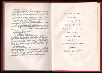 Romain Rolland: Jan Kryštof: Jitro